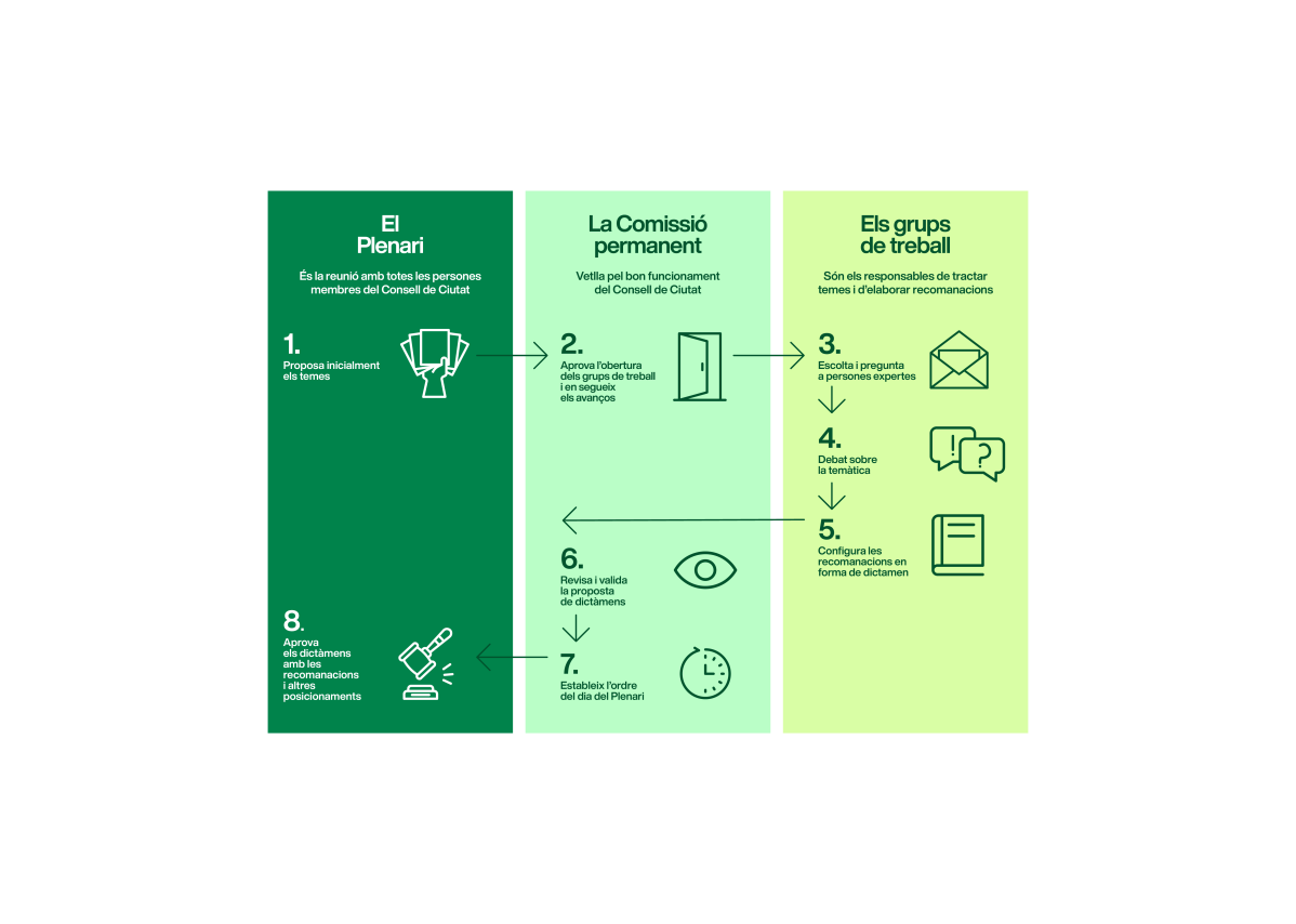 Com s’estructura el Consell de Ciutat