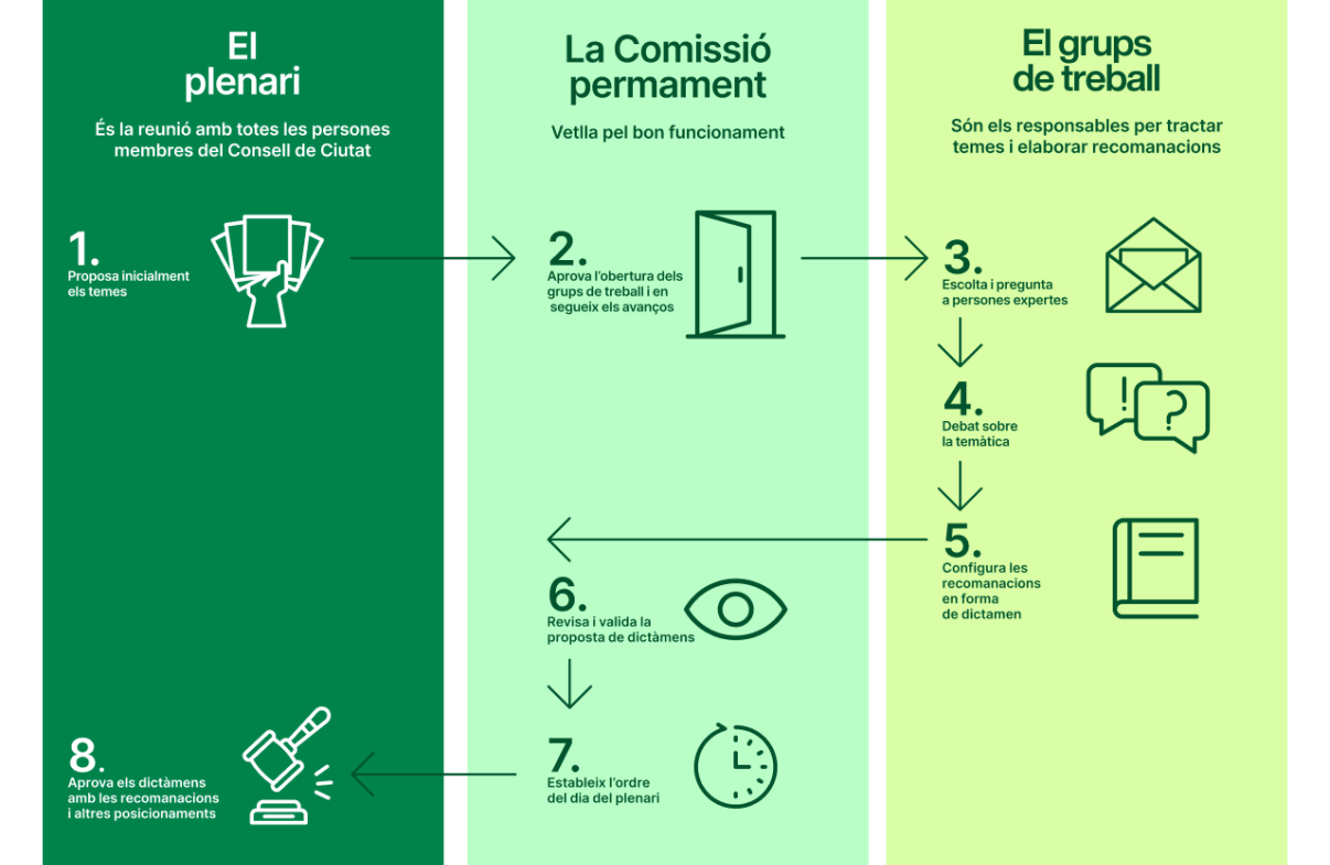 Com s’estructura el Consell de Ciutat?